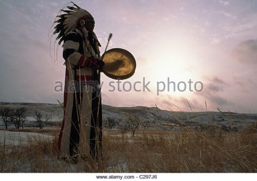 arvol sioux chief-looking-horse-on-reservation-lands-after-a-snow-c297j6